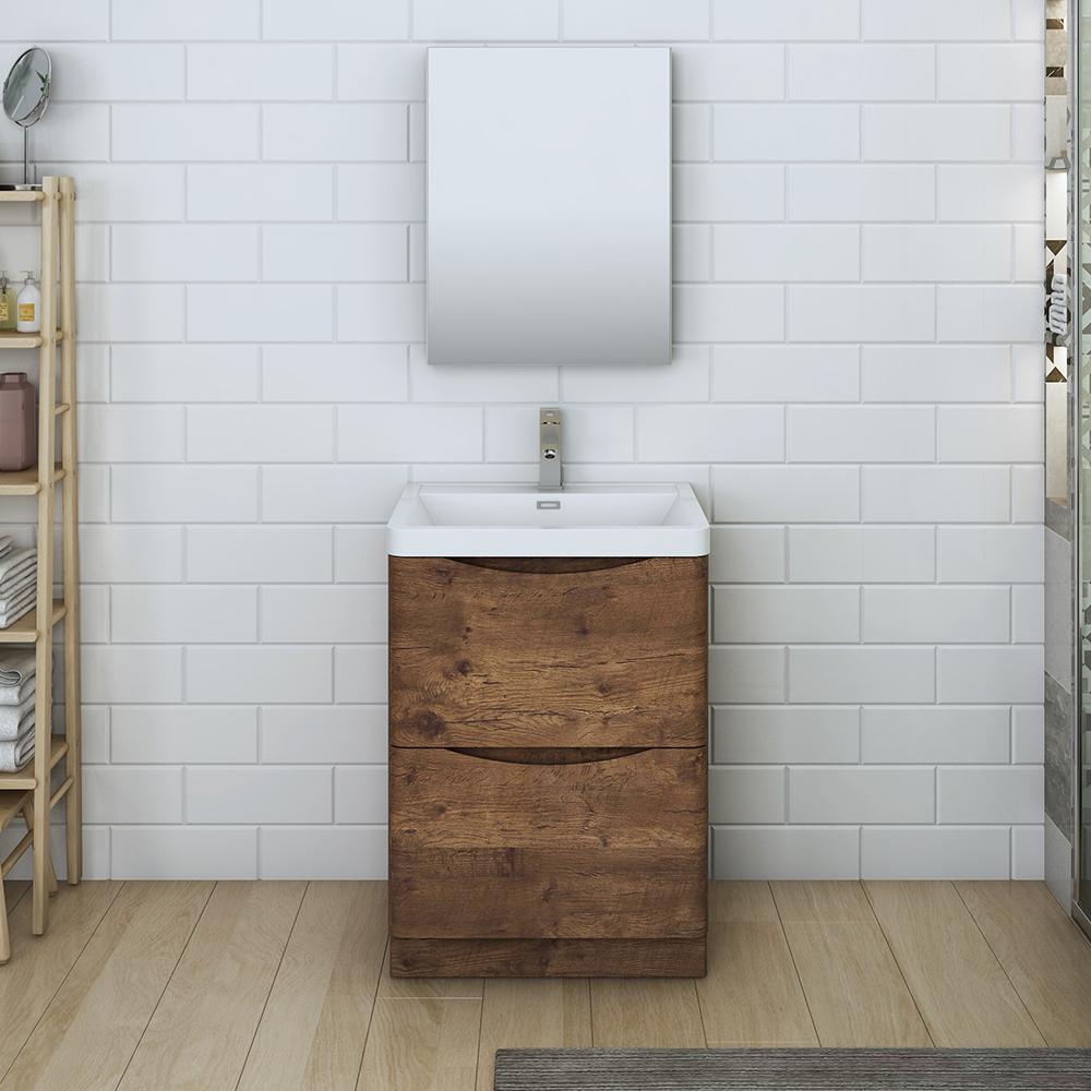 Fresca Tuscany 24" Free Standing Modern Bathroom Vanity w/ Medicine Cabinet Vanity Fresca 