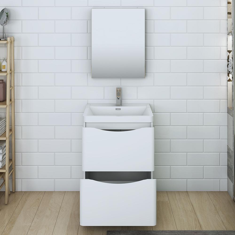 Fresca Tuscany 24" Free Standing Modern Bathroom Vanity w/ Medicine Cabinet Vanity Fresca 
