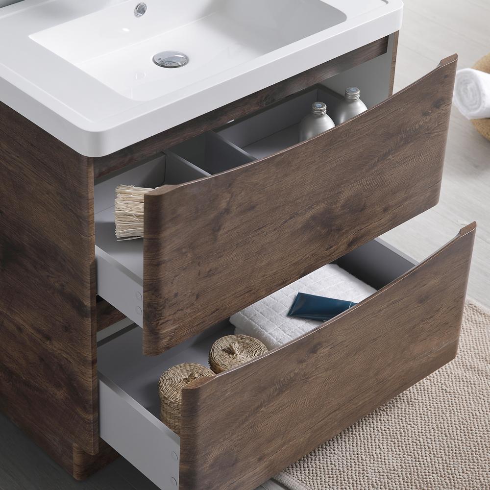 Fresca Tuscany 32" Free Standing Modern Bathroom Vanity w/ Medicine Cabinet Vanity Fresca 