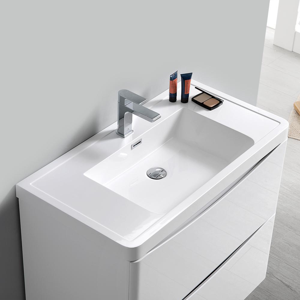 Fresca Tuscany 32" Free Standing Modern Bathroom Vanity w/ Medicine Cabinet Vanity Fresca 