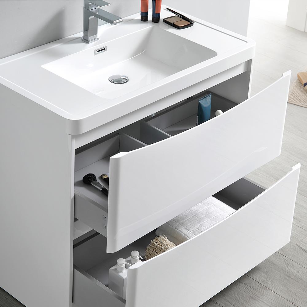 Fresca Tuscany 32" Free Standing Modern Bathroom Vanity w/ Medicine Cabinet Vanity Fresca 