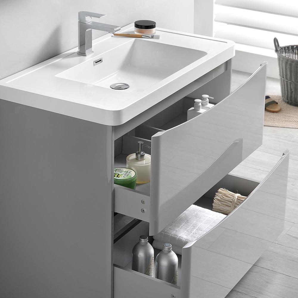 Fresca Tuscany 36" Free Standing Modern Bathroom Vanity w/ Medicine Cabinet Vanity Fresca 