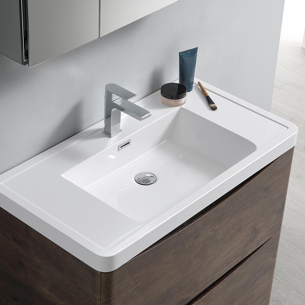 Fresca Tuscany 36" Free Standing Modern Bathroom Vanity w/ Medicine Cabinet Vanity Fresca 