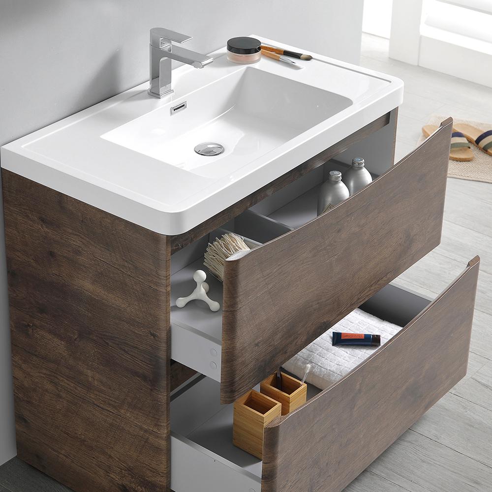 Fresca Tuscany 36" Free Standing Modern Bathroom Vanity w/ Medicine Cabinet Vanity Fresca 
