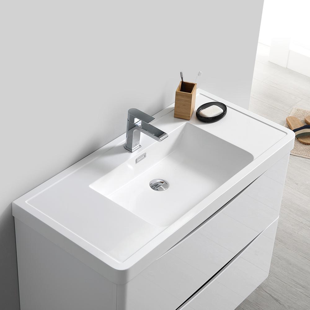 Fresca Tuscany 36" Free Standing Modern Bathroom Vanity w/ Medicine Cabinet Vanity Fresca 