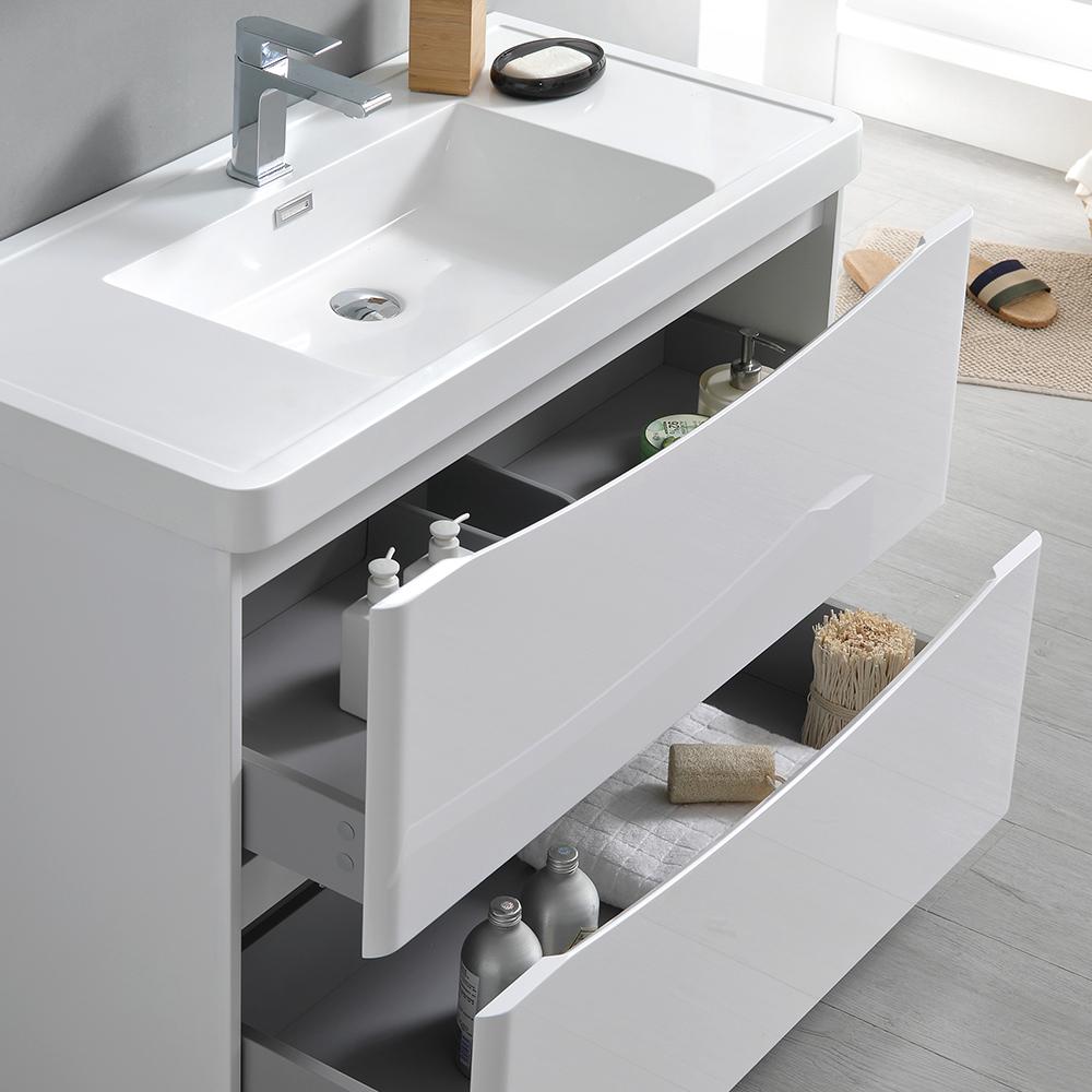 Fresca Tuscany 36" Free Standing Modern Bathroom Vanity w/ Medicine Cabinet Vanity Fresca 