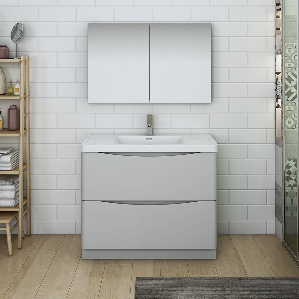 Fresca Tuscany 40" Free Standing Modern Bathroom Vanity w/ Medicine Cabinet Vanity Fresca 