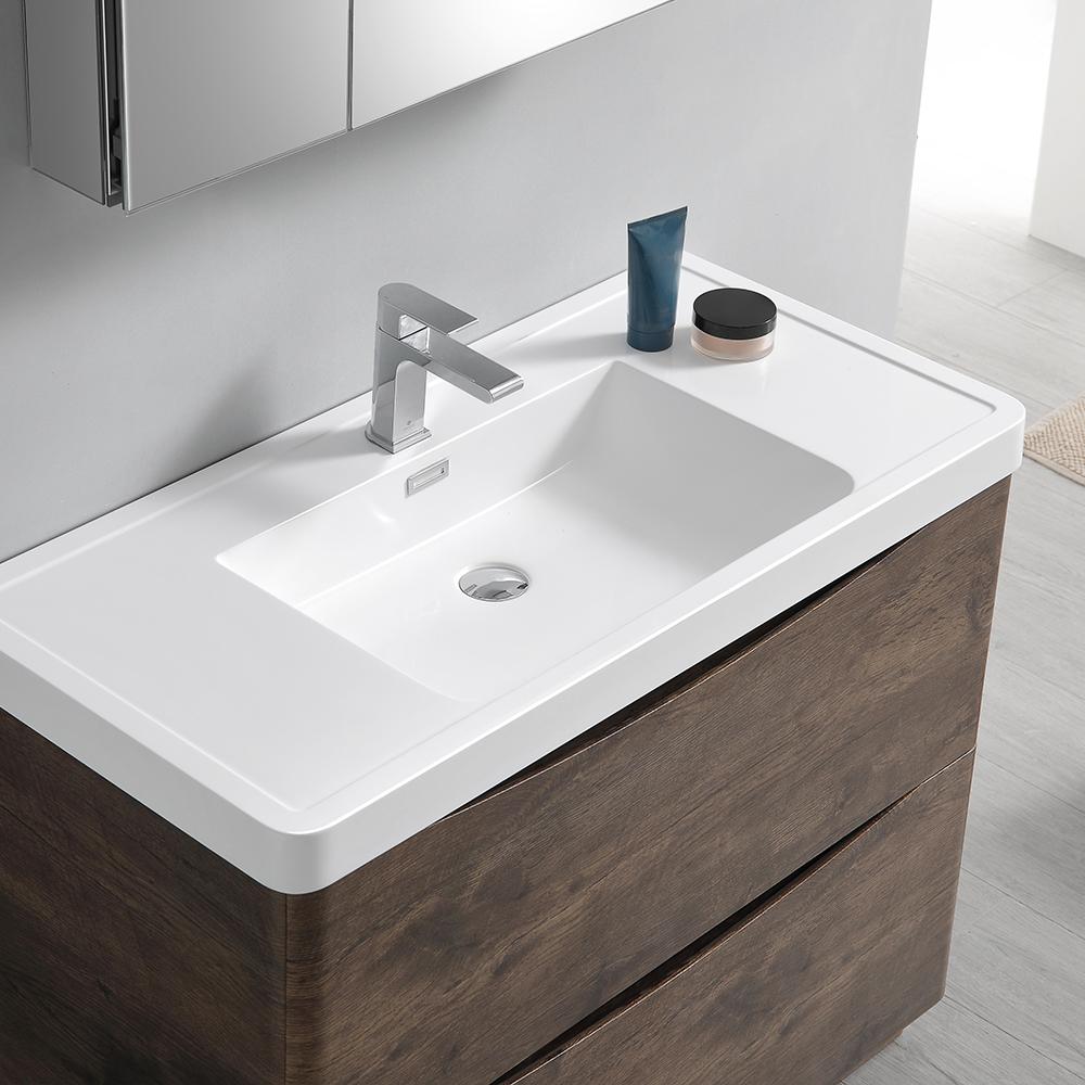 Fresca Tuscany 40" Free Standing Modern Bathroom Vanity w/ Medicine Cabinet Vanity Fresca 