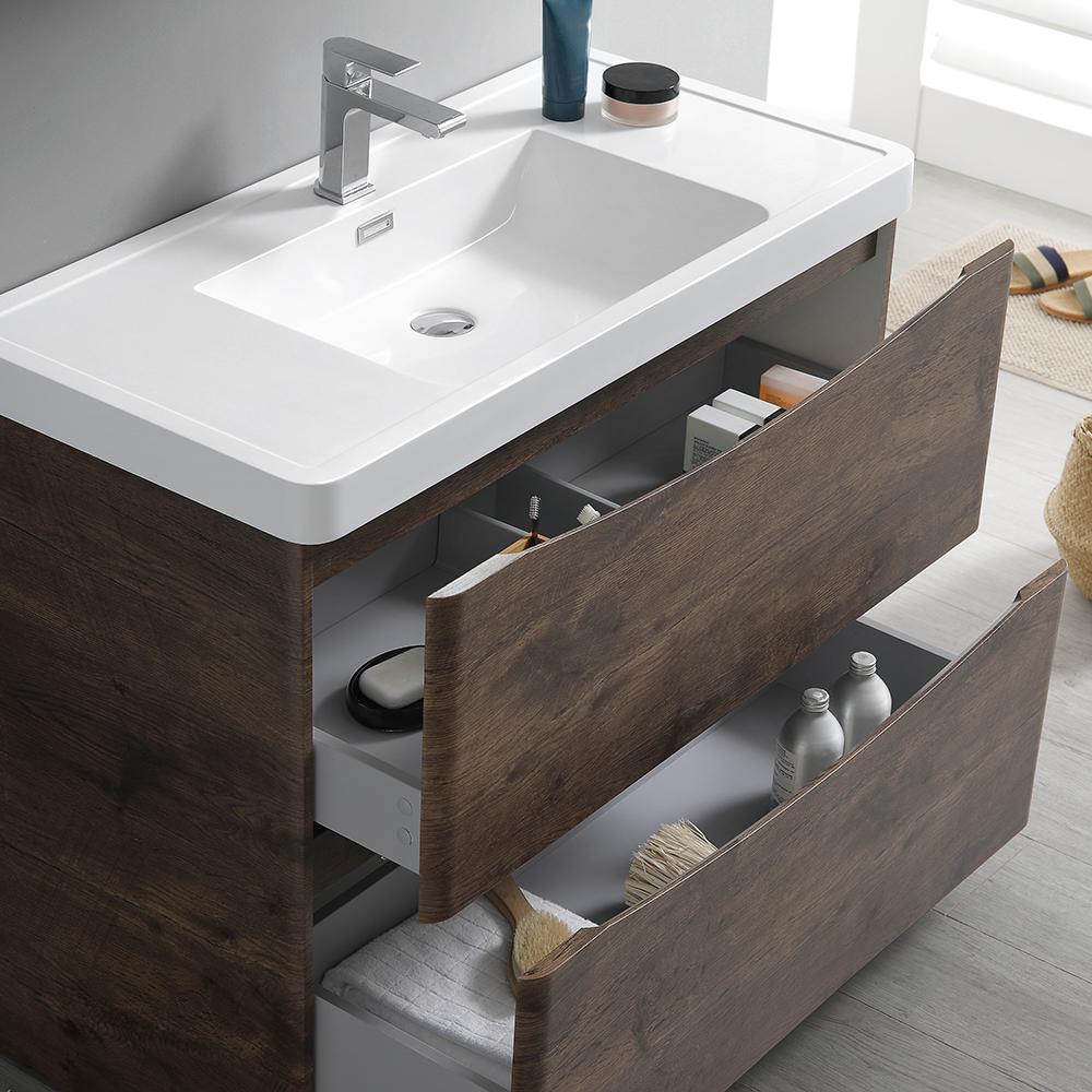 Fresca Tuscany 40" Free Standing Modern Bathroom Vanity w/ Medicine Cabinet Vanity Fresca 
