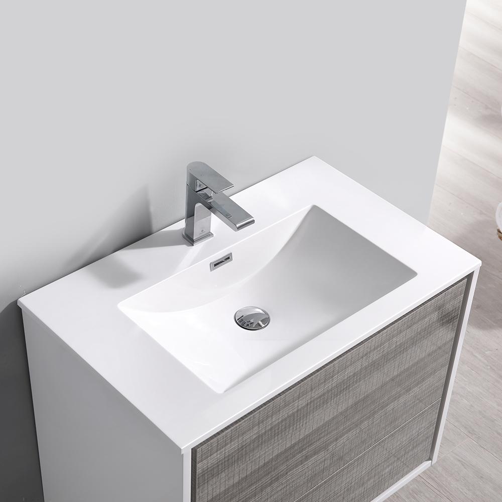 Fresca Catania 30" Wall Hung Modern Bathroom Vanity w/ Medicine Cabinet Vanity Fresca 