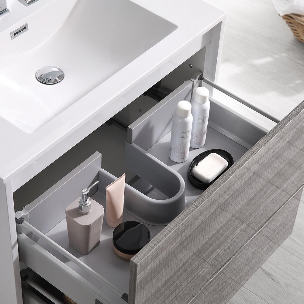 Fresca Catania 30" Wall Hung Modern Bathroom Vanity w/ Medicine Cabinet Vanity Fresca 