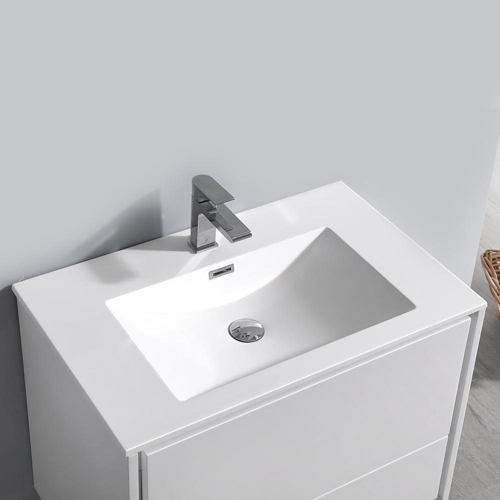 Fresca Catania 30" Wall Hung Modern Bathroom Vanity w/ Medicine Cabinet Vanity Fresca 