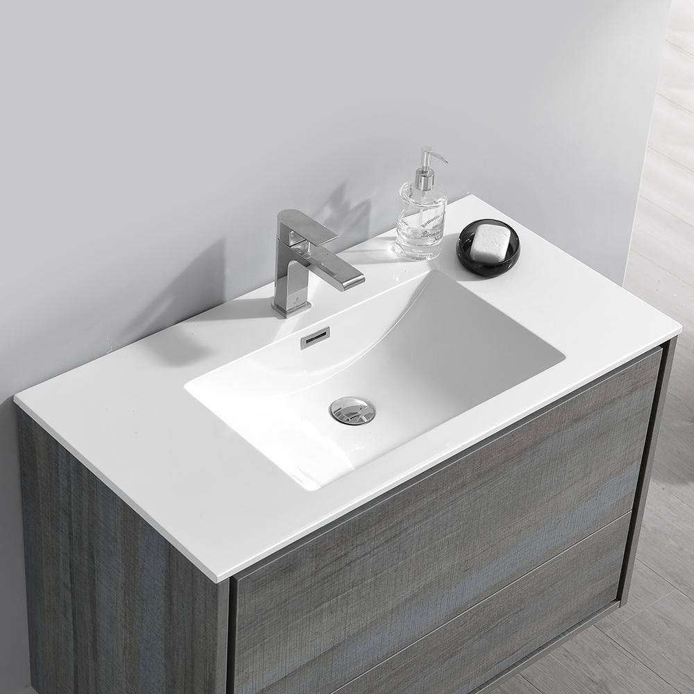 Fresca Catania 36" Wall Hung Modern Bathroom Vanity w/ Medicine Cabinet Vanity Fresca 