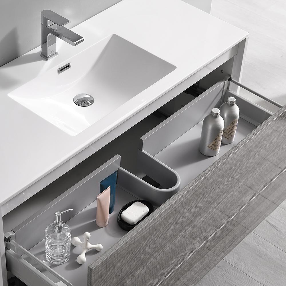 Fresca Catania 48" Wall Hung Modern Bathroom Vanity w/ Medicine Cabinet Vanity Fresca 