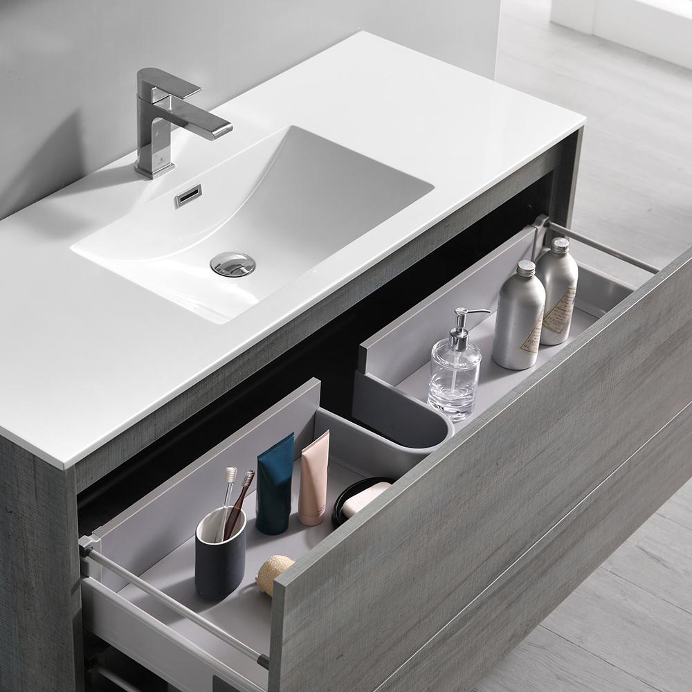 Fresca Catania 48" Wall Hung Modern Bathroom Vanity w/ Medicine Cabinet Vanity Fresca 