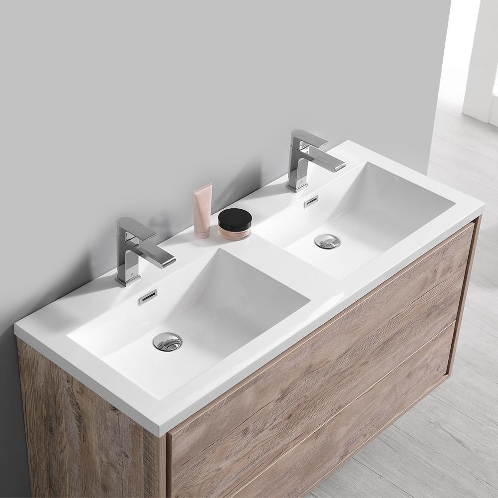 Fresca Catania 48" Wall Hung Double Sink Modern Bathroom Vanity w/ Medicine Cabinet Vanity Fresca 