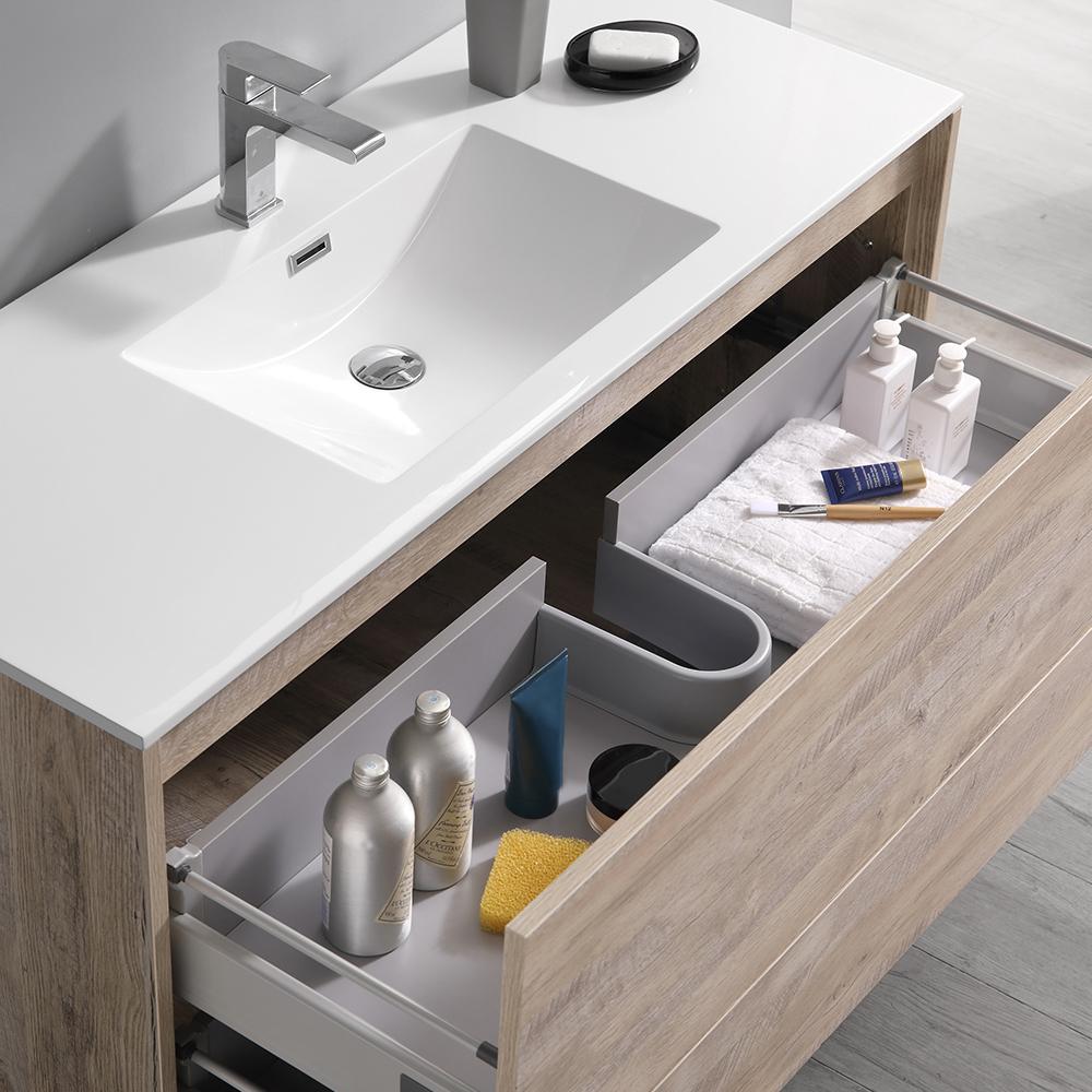 Fresca Catania 48" Wall Hung Modern Bathroom Vanity w/ Medicine Cabinet Vanity Fresca 