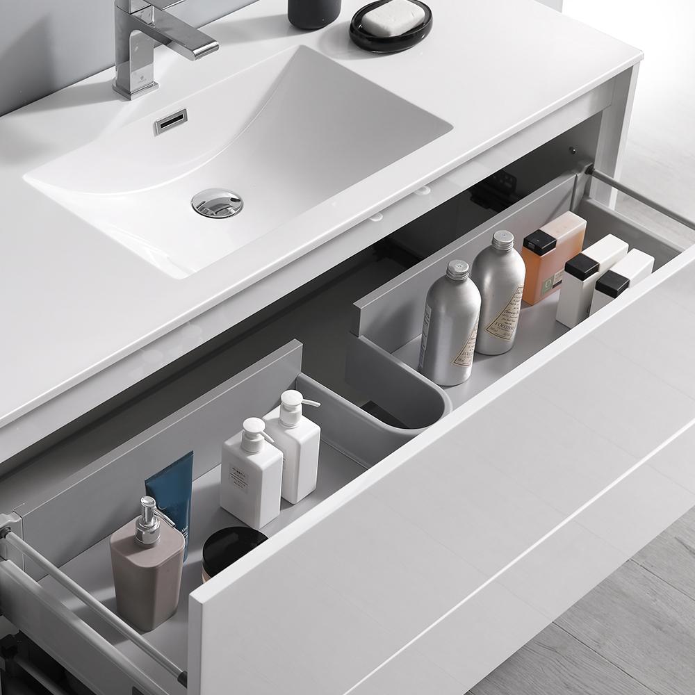 Fresca Catania 48" Wall Hung Modern Bathroom Vanity w/ Medicine Cabinet Vanity Fresca 
