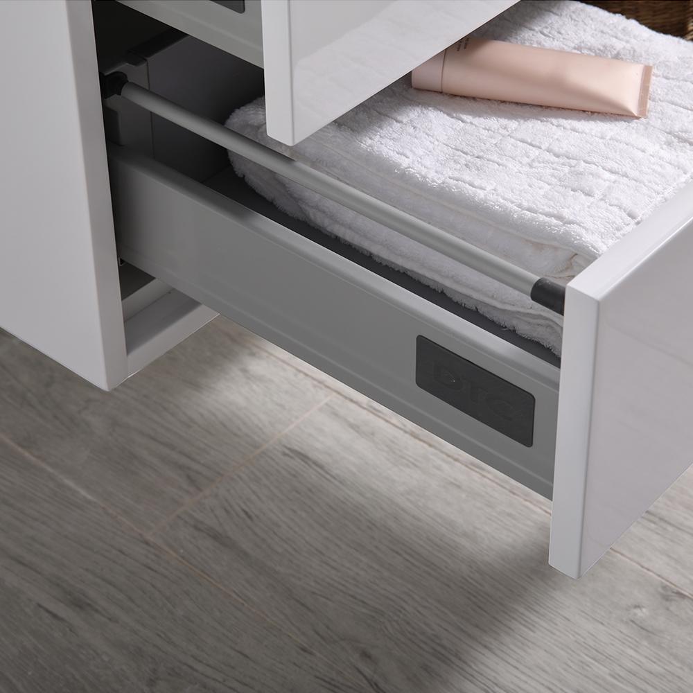 Fresca Catania 60" Wall Hung Double Sink Modern Bathroom Vanity w/ Medicine Cabinet Vanity Fresca 