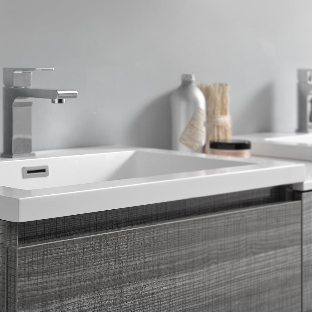 Fresca Lazzaro 60" Free Standing Double Sink Modern Bathroom Vanity w/ Medicine Cabinet Vanity Fresca 