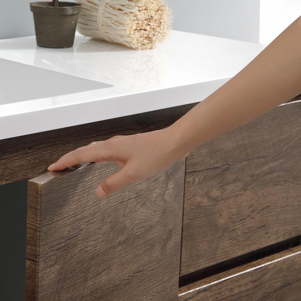 Fresca Lazzaro 60" Free Standing Double Sink Modern Bathroom Vanity w/ Medicine Cabinet Vanity Fresca 