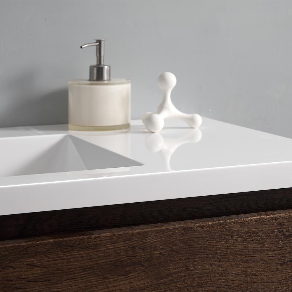 Fresca Lazzaro 48" Free Standing Double Sink Modern Bathroom Vanity w/ Medicine Cabinet Vanity Fresca 