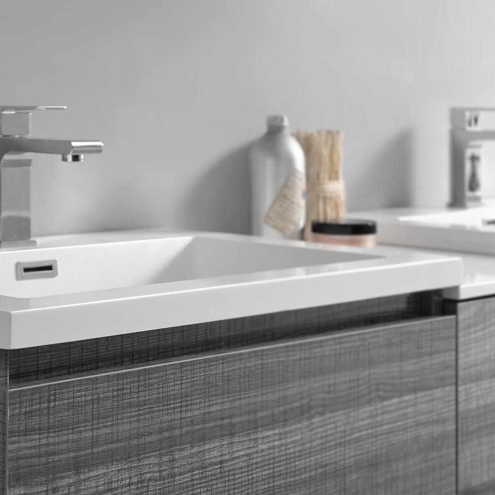 Fresca Lazzaro 72" Free Standing Double Sink Modern Bathroom Vanity w/ Medicine Cabinet Vanity Fresca 