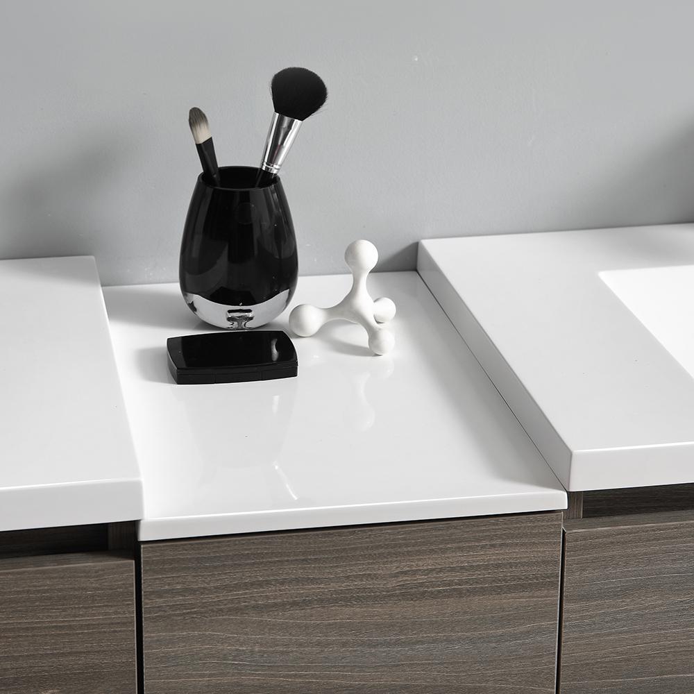 Fresca Lazzaro 72" Free Standing Double Sink Modern Bathroom Vanity w/ Medicine Cabinet Vanity Fresca 