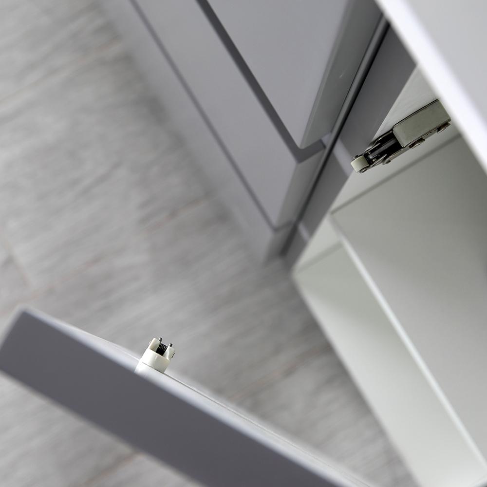 Fresca Lazzaro 84" Free Standing Double Sink Modern Bathroom Vanity w/ Medicine Cabinet Vanity Fresca 