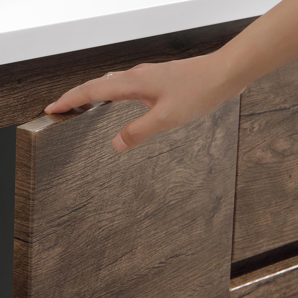 Fresca Lazzaro 84" Free Standing Double Sink Modern Bathroom Vanity w/ Medicine Cabinet Vanity Fresca 