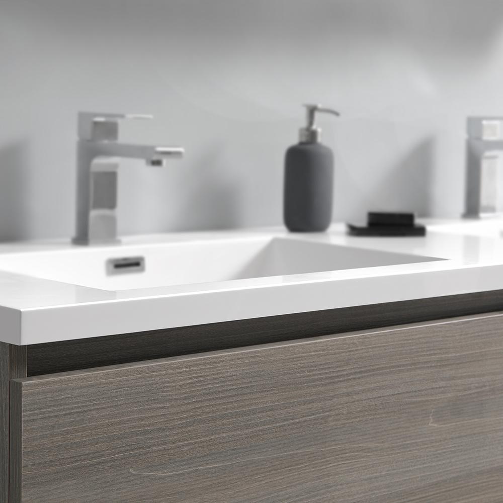 Fresca Lazzaro 72" Free Standing Double Sink Modern Bathroom Vanity w/ Medicine Cabinet Vanity Fresca 