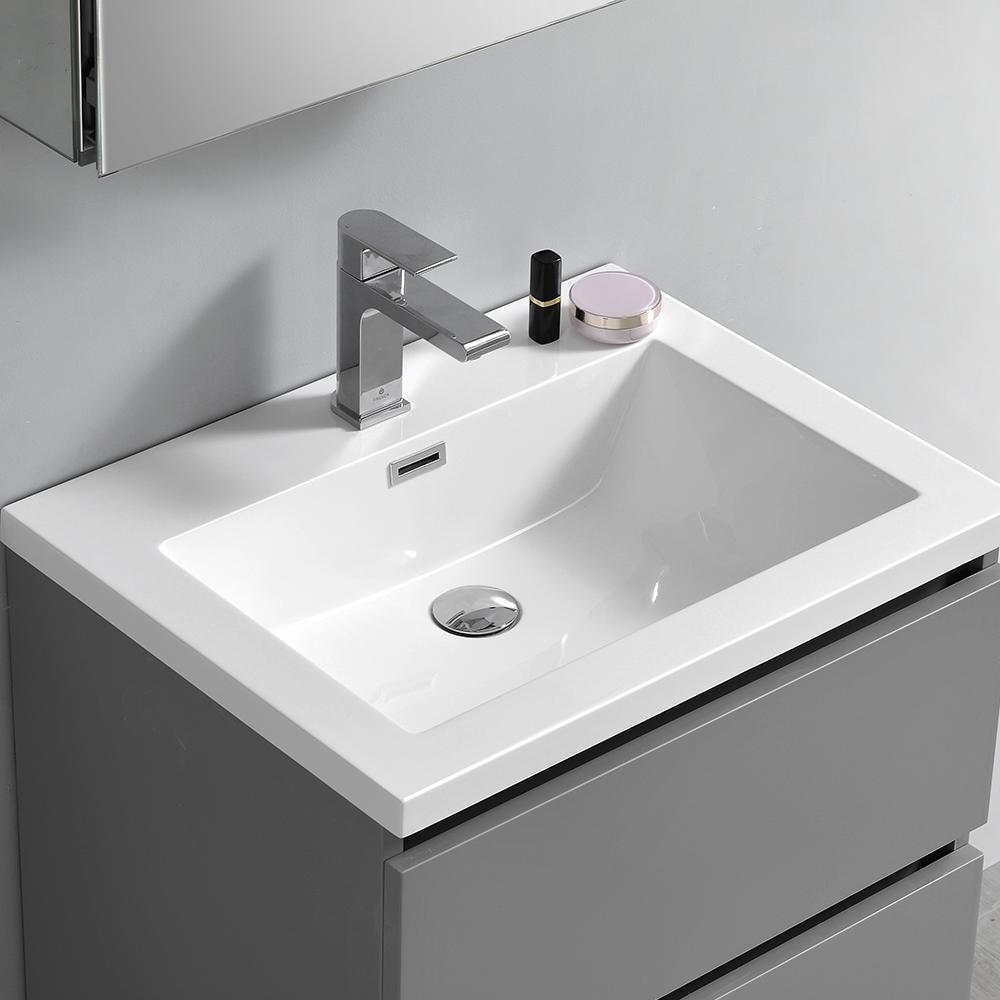 Fresca Lazzaro 24" Free Standing Modern Bathroom Vanity w/ Medicine Cabinet Vanity Fresca 