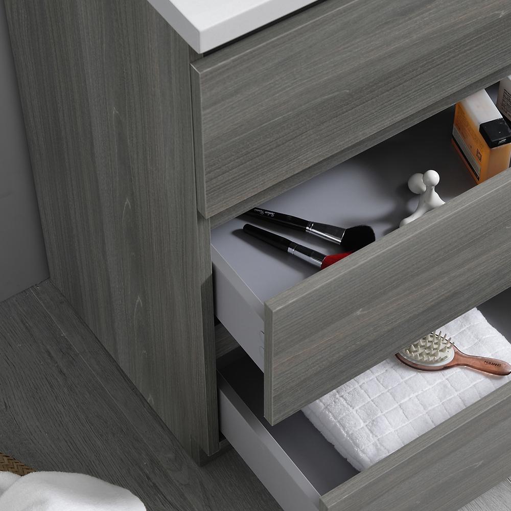 Fresca Lazzaro 24" Free Standing Modern Bathroom Vanity w/ Medicine Cabinet Vanity Fresca 