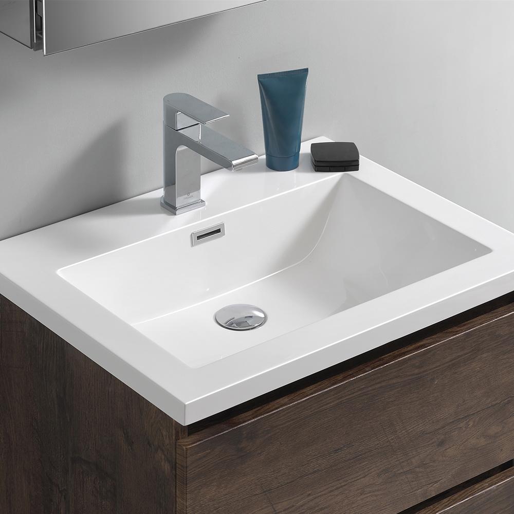 Fresca Lazzaro 24" Free Standing Modern Bathroom Vanity w/ Medicine Cabinet Vanity Fresca 