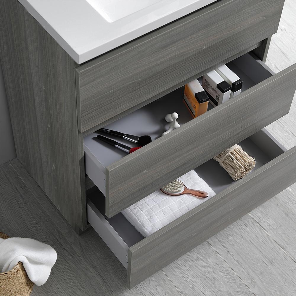 Fresca Lazzaro 30" Free Standing Modern Bathroom Vanity w/ Medicine Cabinet Vanity Fresca 