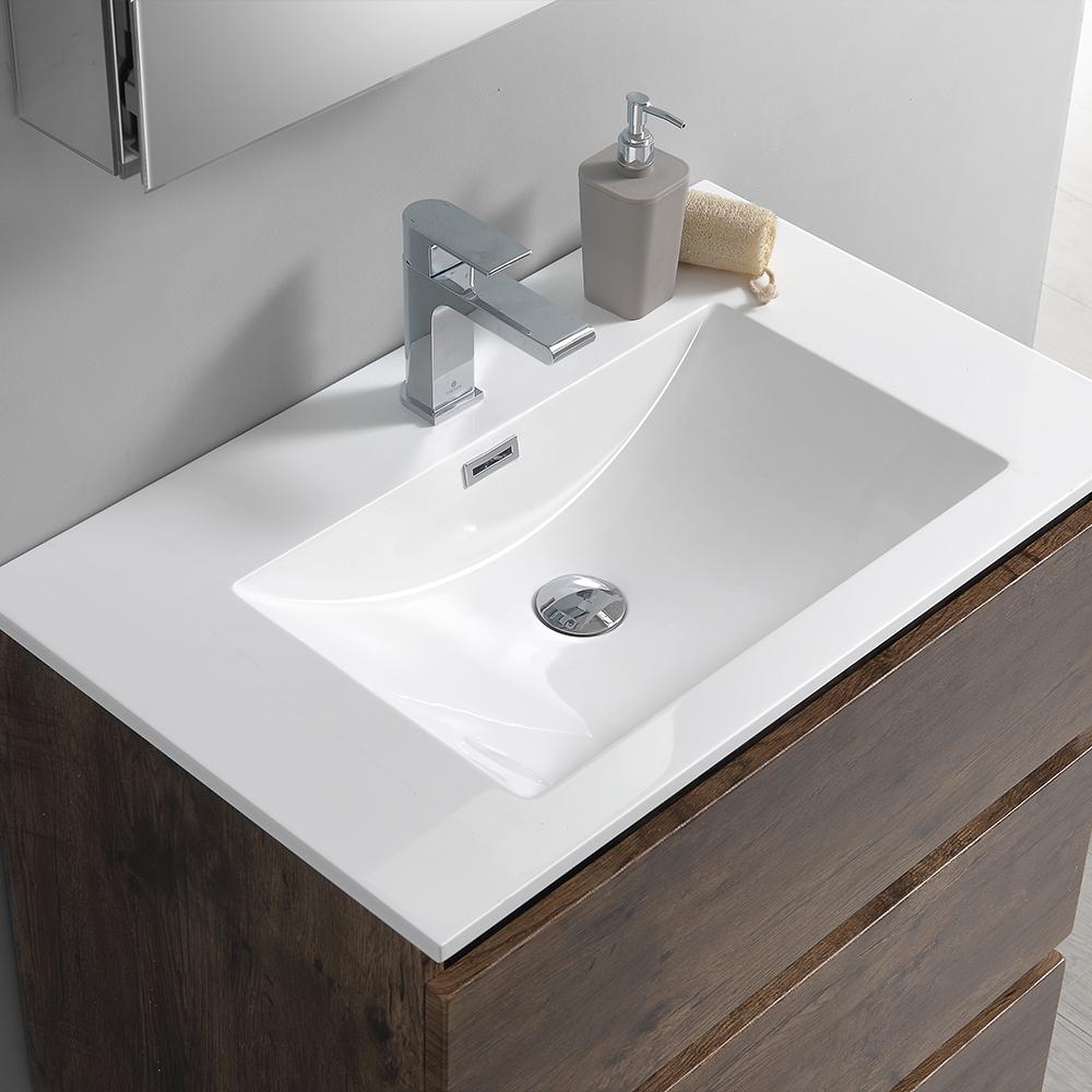 Fresca Lazzaro 30" Free Standing Modern Bathroom Vanity w/ Medicine Cabinet Vanity Fresca 
