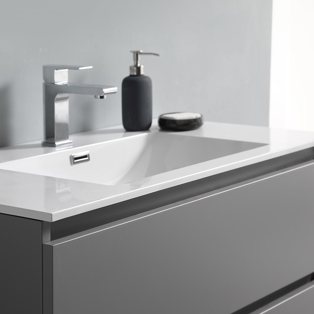 Fresca Lazzaro 36" Free Standing Modern Bathroom Vanity w/ Medicine Cabinet Vanity Fresca 