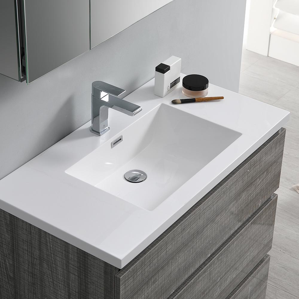 Fresca Lazzaro 36" Free Standing Modern Bathroom Vanity w/ Medicine Cabinet Vanity Fresca 