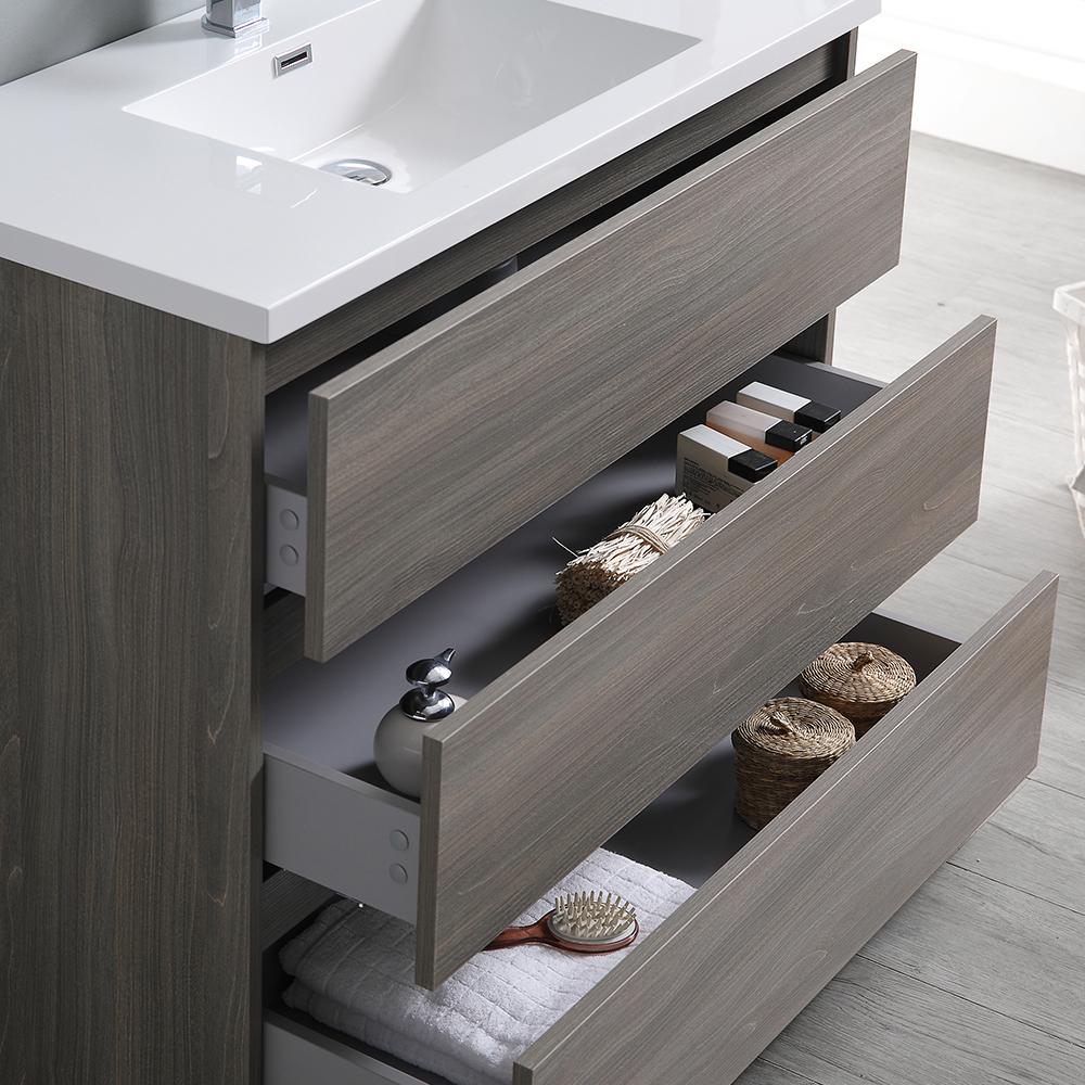 Fresca Lazzaro 42" Free Standing Modern Bathroom Vanity w/ Medicine Cabinet Vanity Fresca 