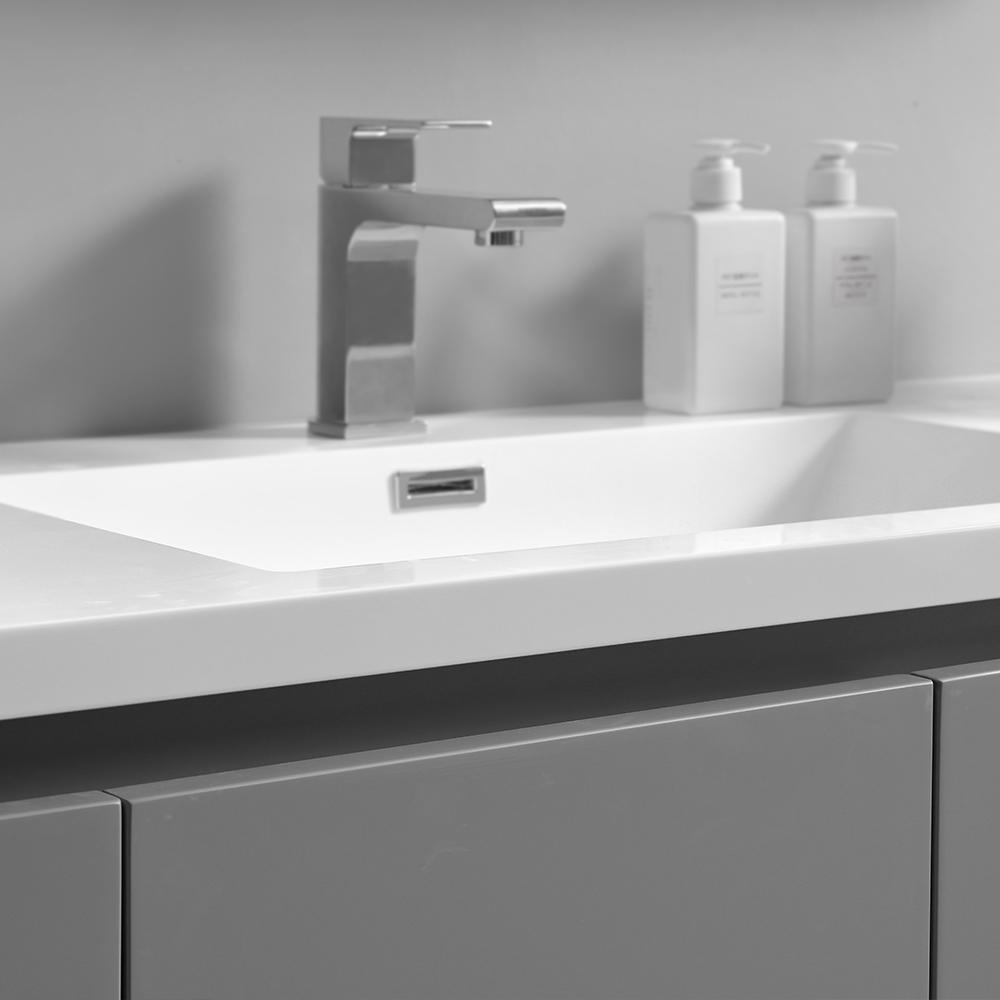 Fresca Lazzaro 60" Free Standing Single Sink Modern Bathroom Vanity w/ Medicine Cabinet Vanity Fresca 