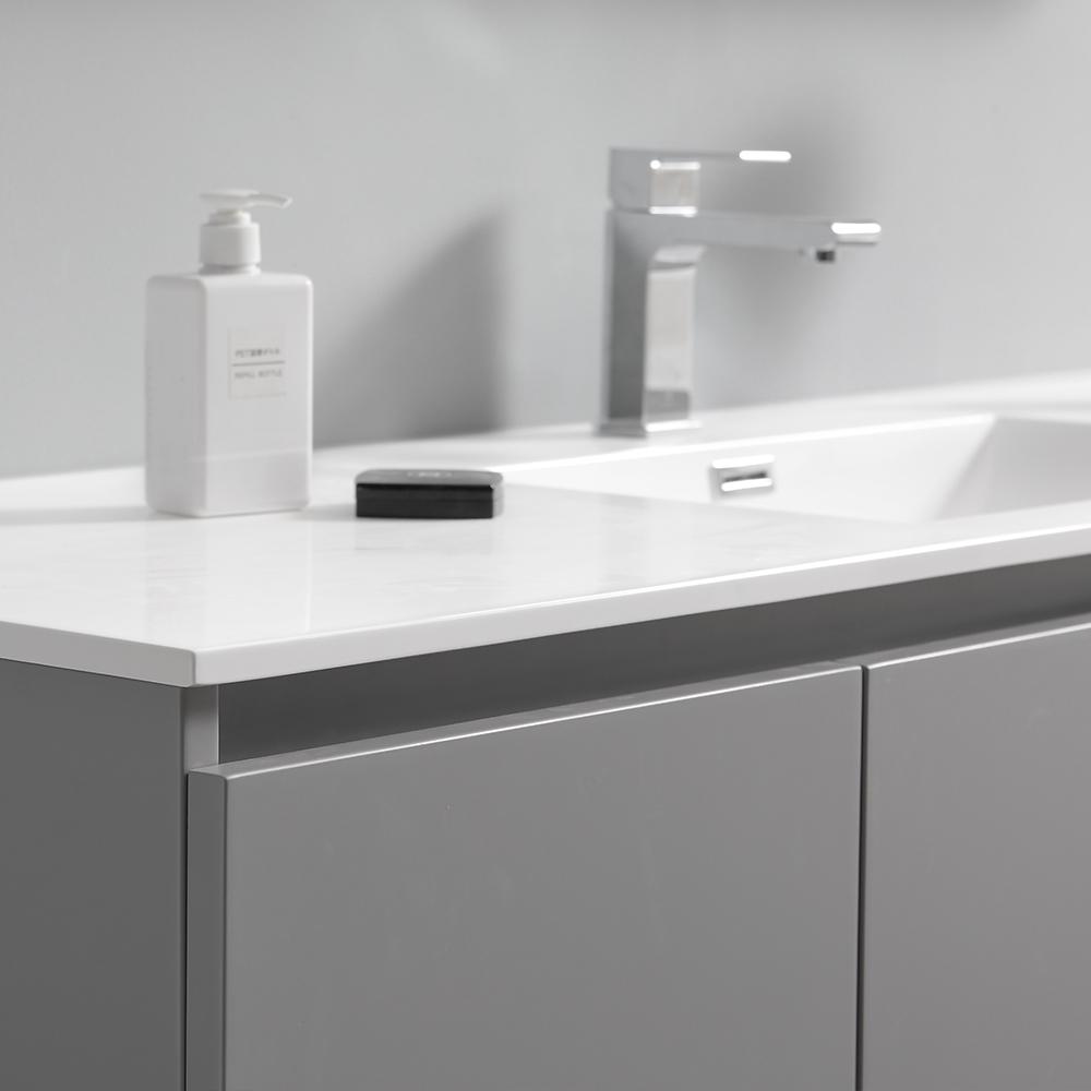 Fresca Lazzaro 60" Free Standing Single Sink Modern Bathroom Vanity w/ Medicine Cabinet Vanity Fresca 