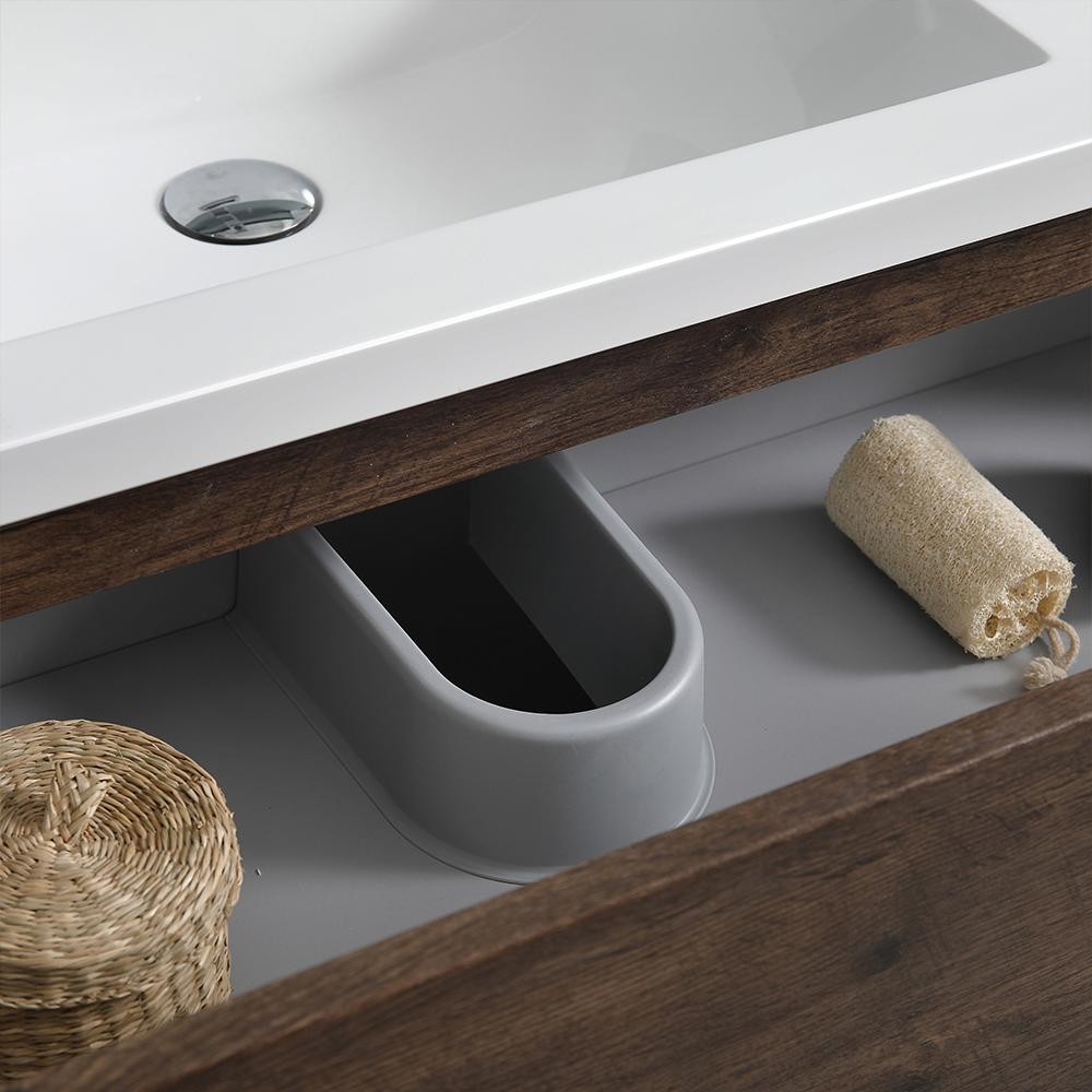 Fresca Lazzaro 60" Free Standing Single Sink Modern Bathroom Vanity w/ Medicine Cabinet Vanity Fresca 