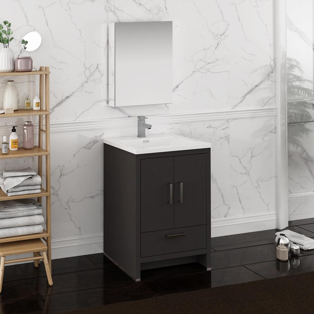 Fresca Imperia 24" Free Standing Modern Bathroom Vanity w/ Medicine Cabinet Vanity Fresca 