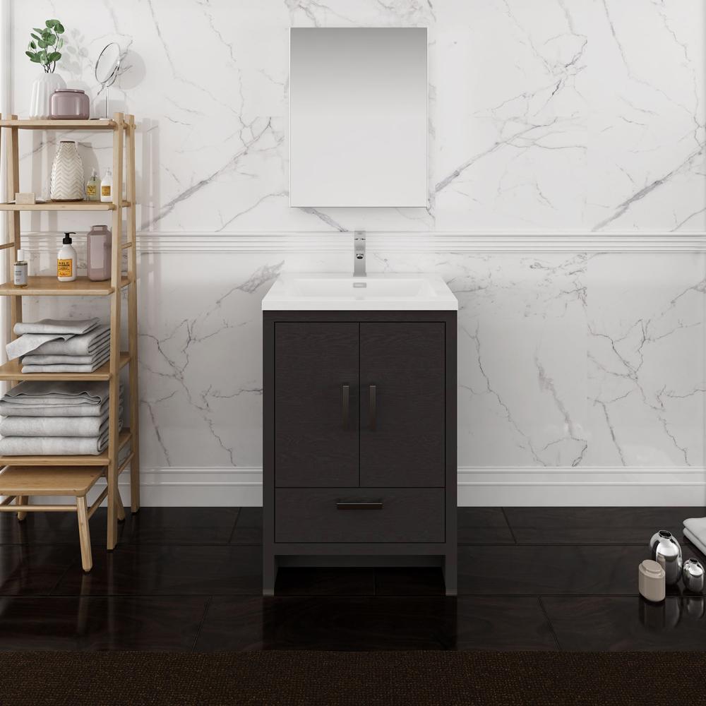 Fresca Imperia 24" Free Standing Modern Bathroom Vanity w/ Medicine Cabinet Vanity Fresca 