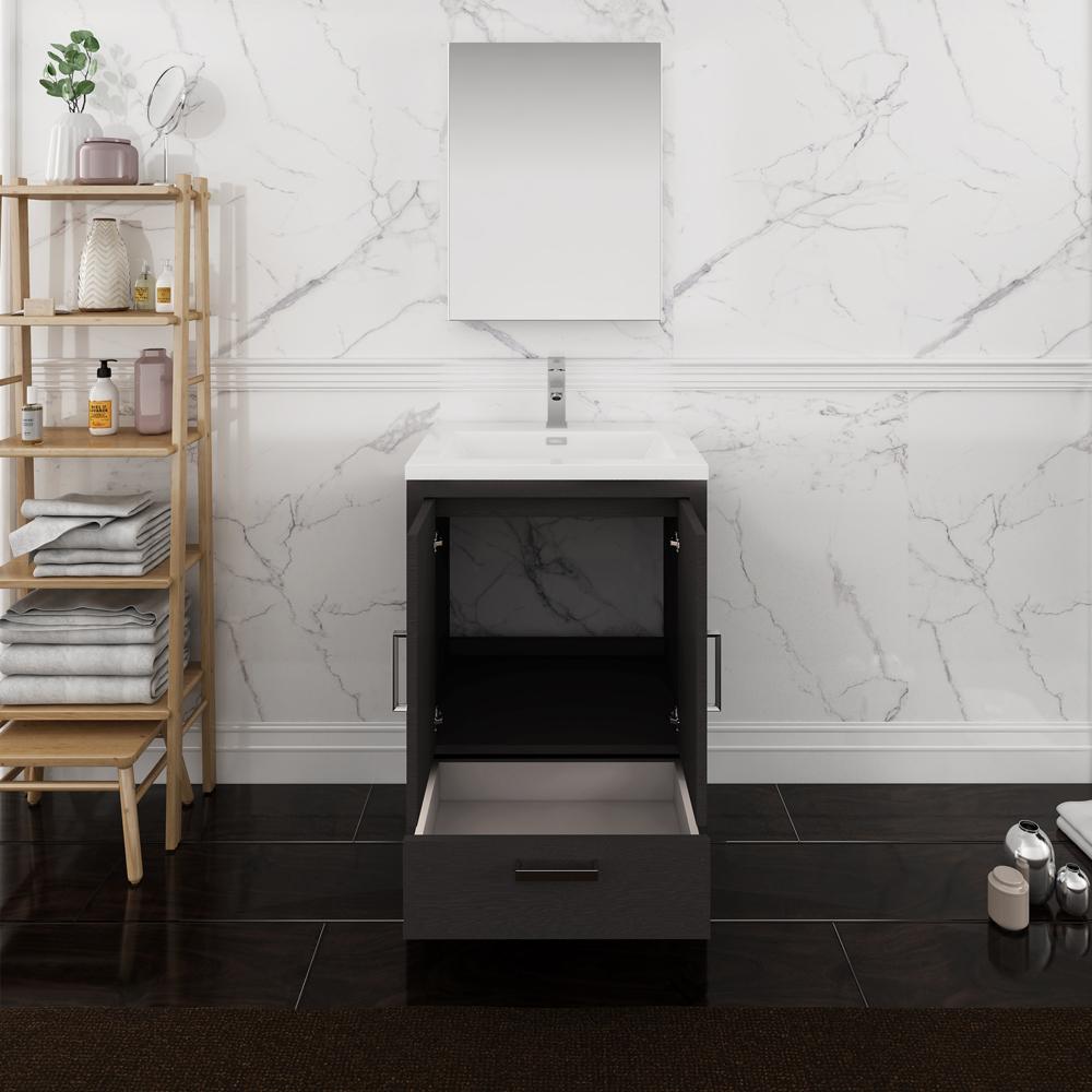Fresca Imperia 24" Free Standing Modern Bathroom Vanity w/ Medicine Cabinet Vanity Fresca 