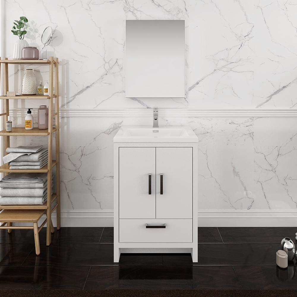 Fresca Imperia 24" Free Standing Modern Bathroom Vanity w/ Medicine Cabinet Vanity Fresca 