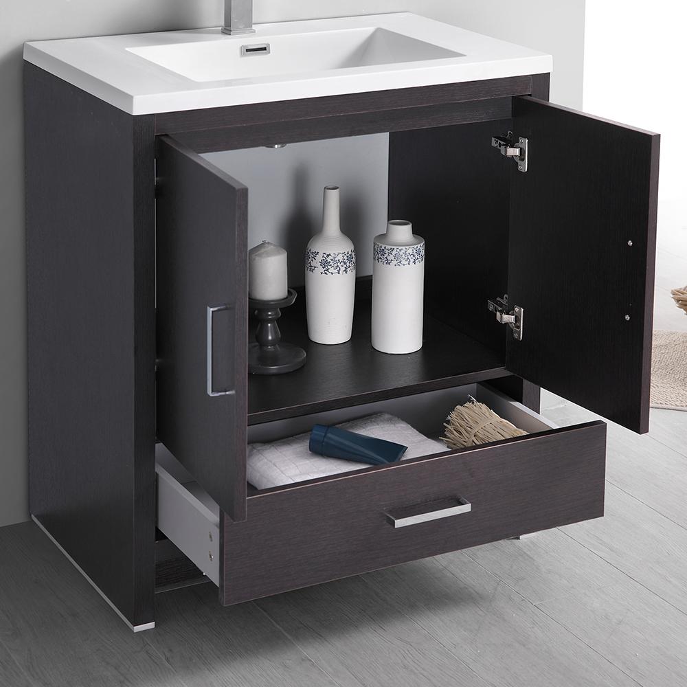 Fresca Imperia 30" Free Standing Modern Bathroom Vanity w/ Medicine Cabinet Vanity Fresca 