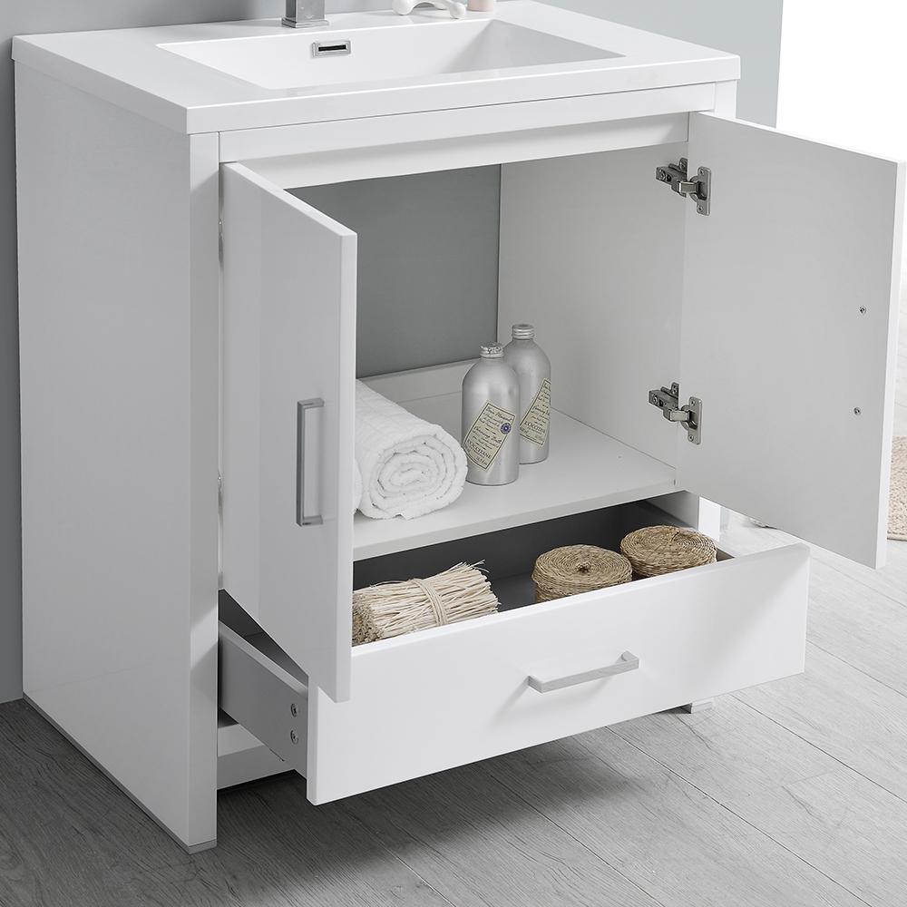 Fresca Imperia 30" Free Standing Modern Bathroom Vanity w/ Medicine Cabinet Vanity Fresca 
