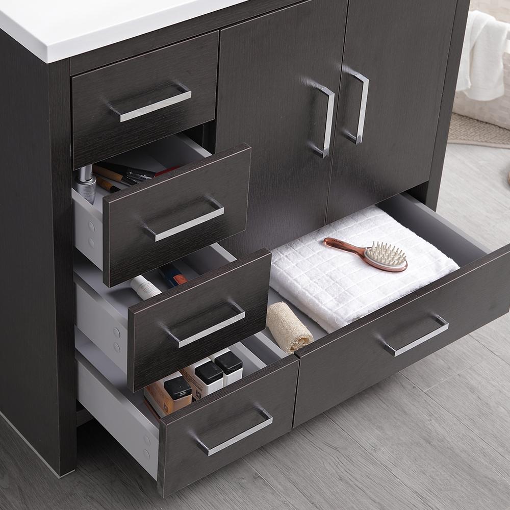 Fresca Imperia 36" Free Standing Modern Bathroom Vanity w/ Medicine Cabinet- Left Version Vanity Fresca 
