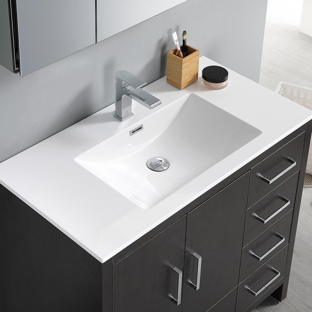 Fresca Imperia 36" Free Standing Modern Bathroom Vanity w/ Medicine Cabinet- Left Version Vanity Fresca 